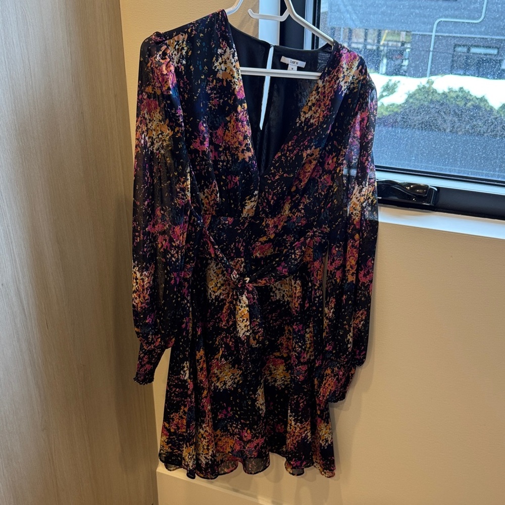 Bar III Multicolor Long Sleeve Dress